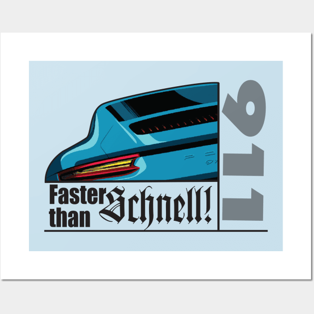 Faster than Schnell! Wall Art by silvercloud